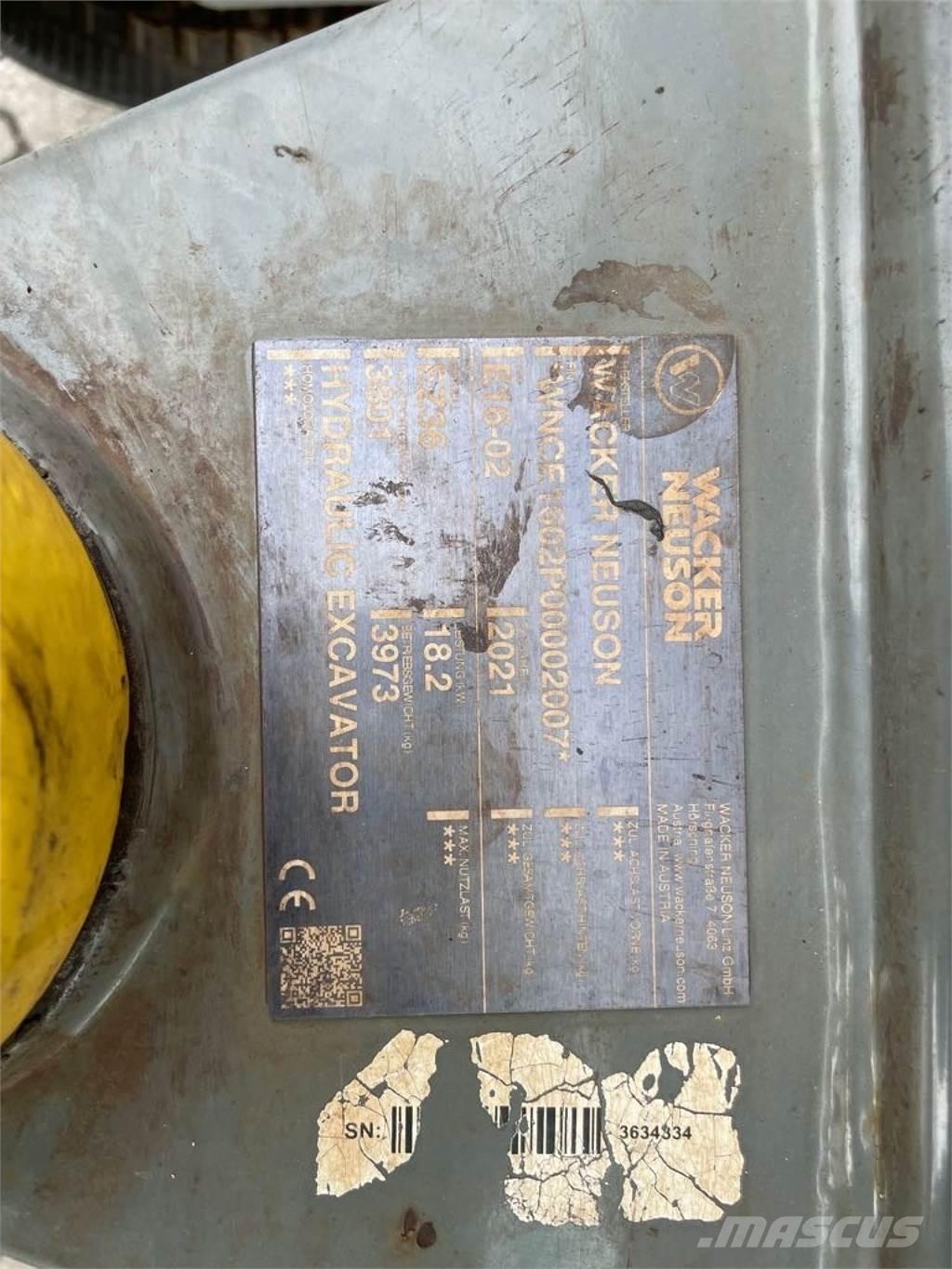 Wacker Neuson EZ36 大型油圧ショベル12t以上（パワーショベル・ユンボ）