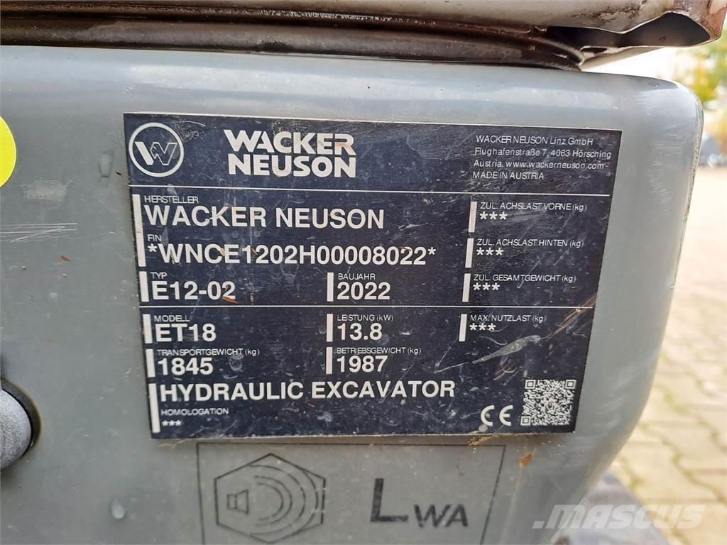 Wacker Neuson ET18 大型油圧ショベル12t以上（パワーショベル・ユンボ）