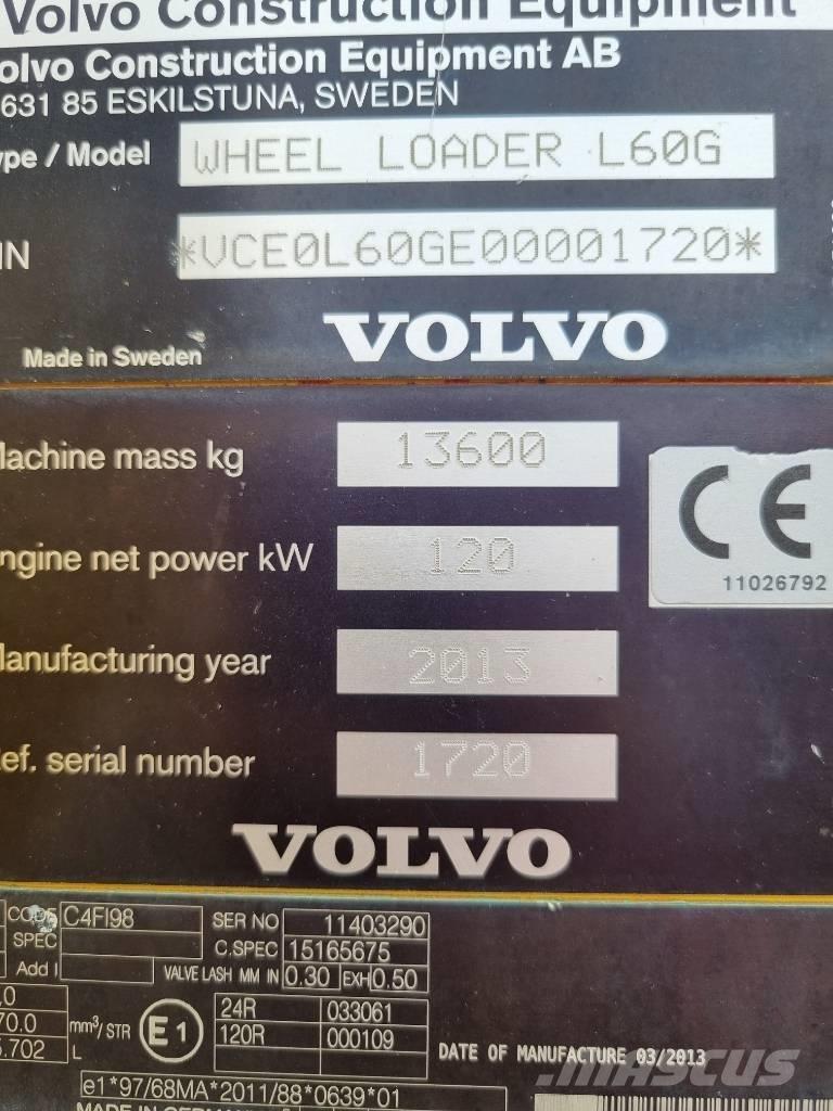 Volvo L 60 G ホイールローダー・タイヤショベル