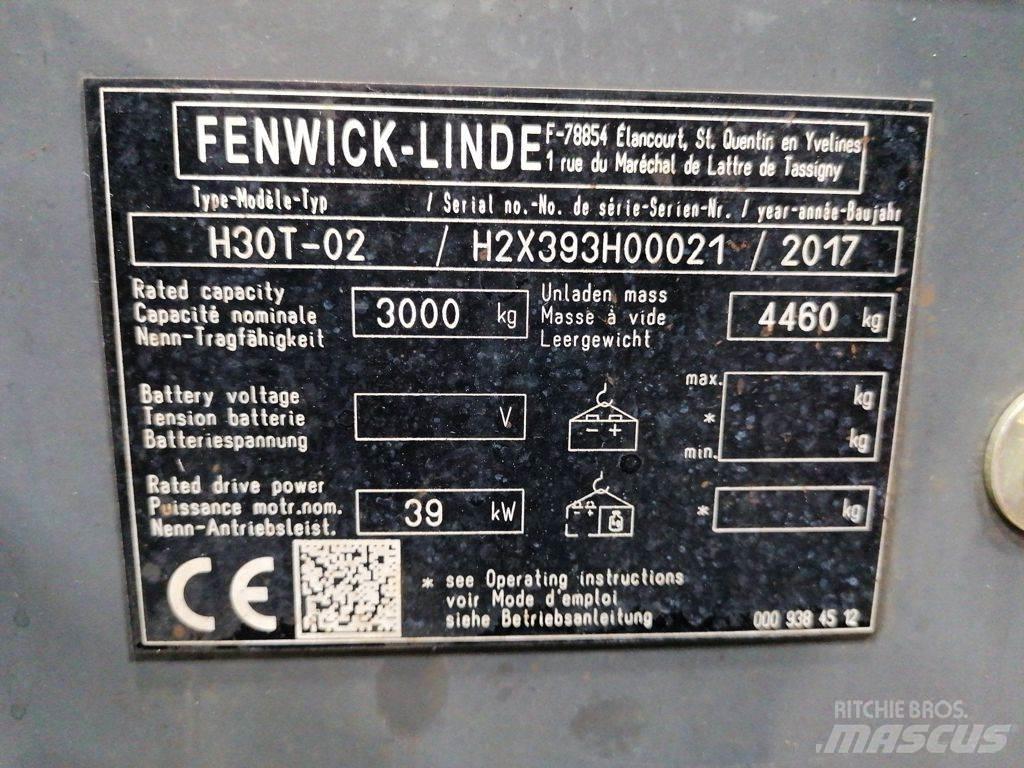 Linde H30T-02 LPGフォークリフト