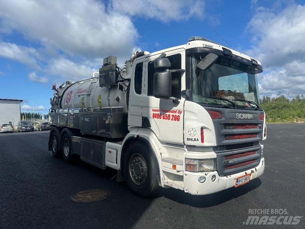 Scania P340 6x2*4 コンバイン／バキュームトラック