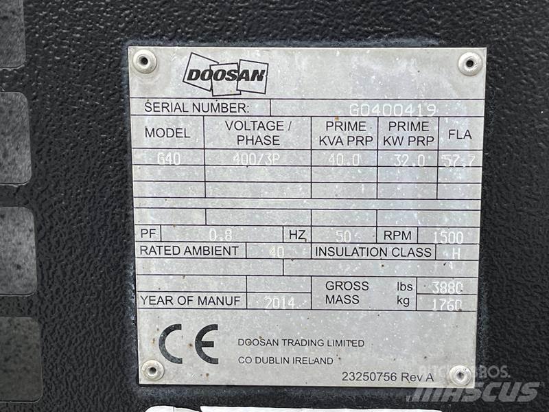 Doosan G 40 ディーゼル発電機