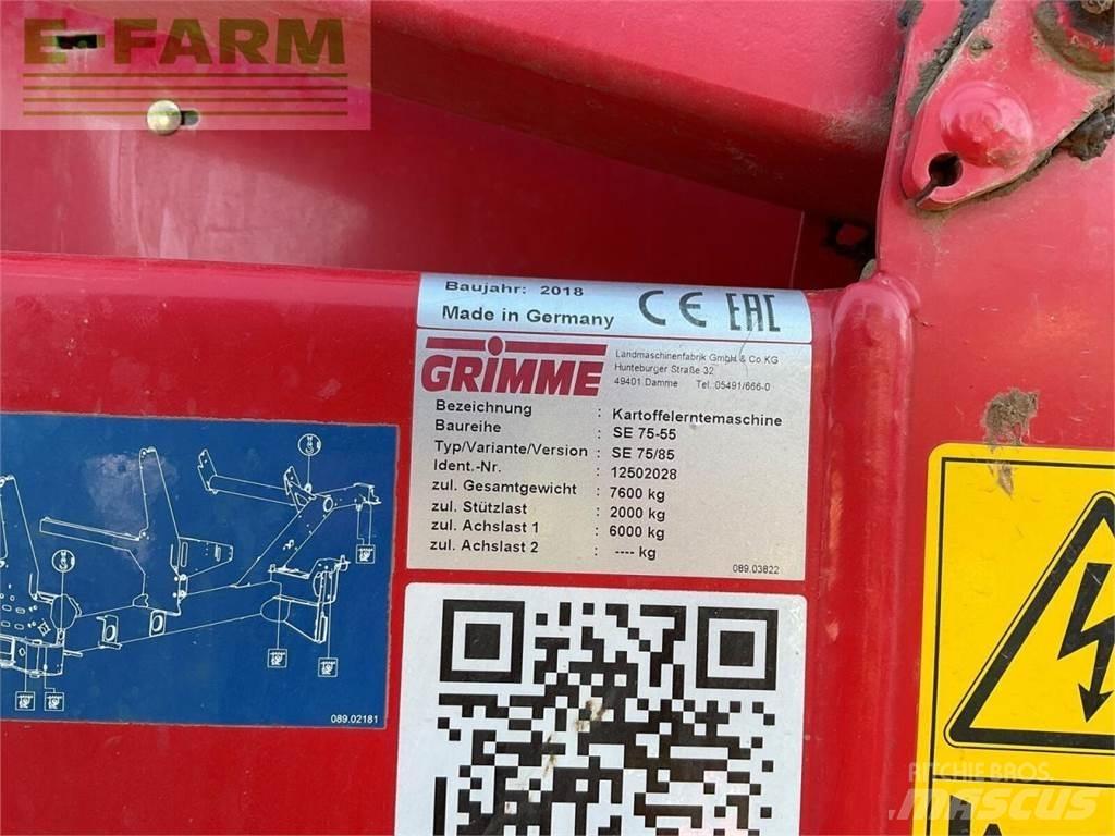 Grimme se 75-55 ジャガイモ収穫機・掘取機