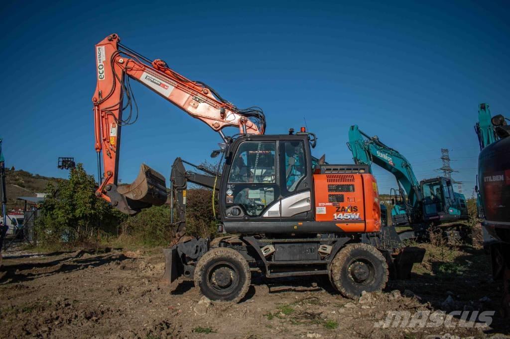 Hitachi ZX 145 ホイール式油圧ショベル（パワーショベル・ユンボ・バックホー）