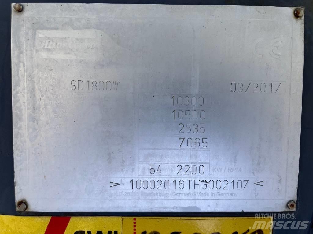 Dynapac SD 1800 W アスファルトフィニッシャ