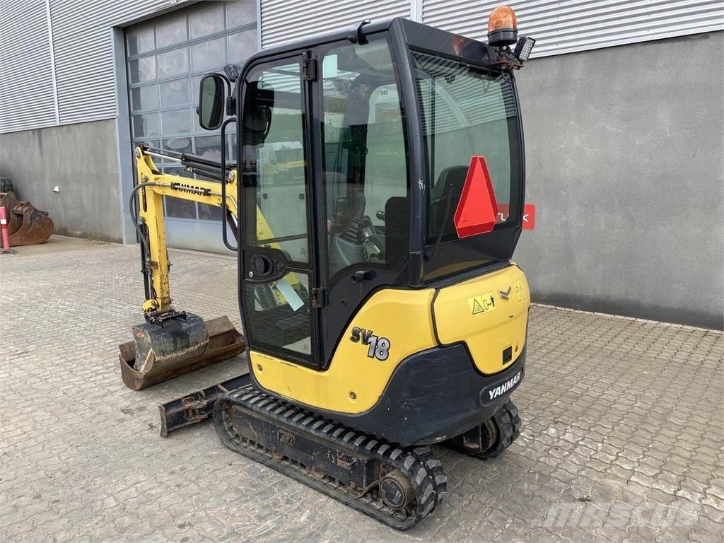 Yanmar SV18 ホイール式油圧ショベル（パワーショベル・ユンボ・バックホー）