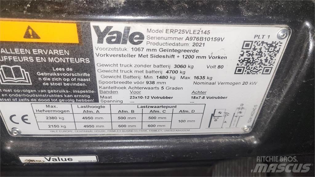 Yale ERP25VL 2021 バッテリーフォークリフト