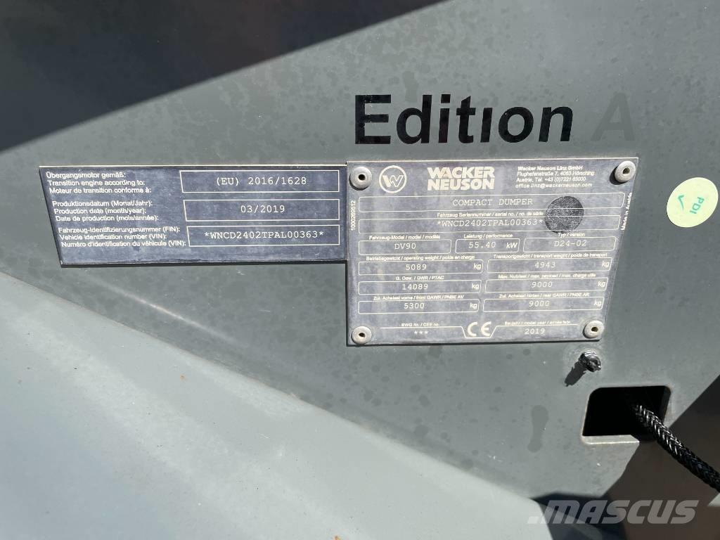 Wacker Neuson DV 90 サイト　ダンプ