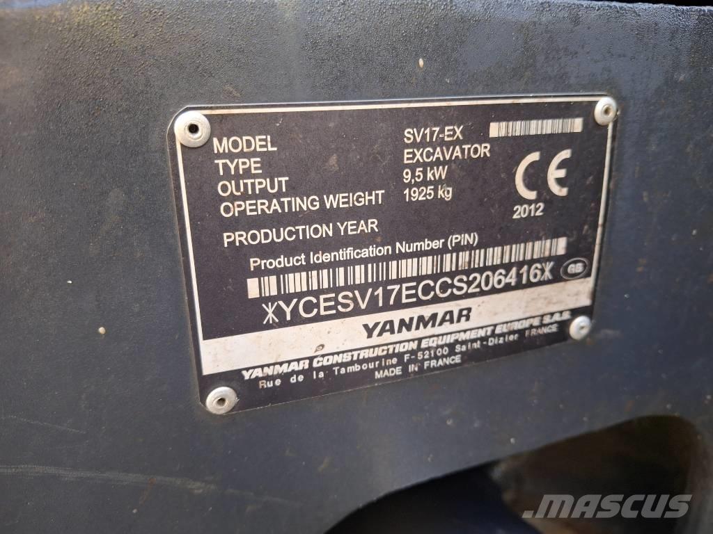 Yanmar SV 17 EX ミニ油圧ショベル 7t以下（ミニユンボ・ミニディガー）