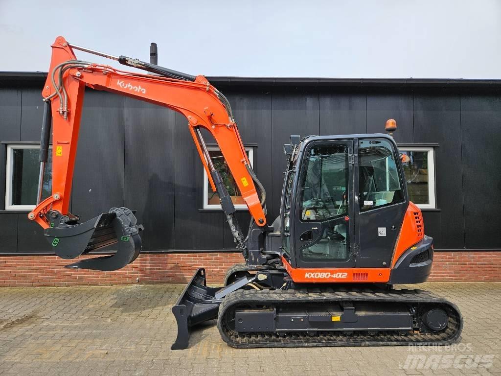 Kubota KX 080-4 中型油圧ショベル 7ｔ-12ｔ（ユンボ・パワーショベル・バックホー）