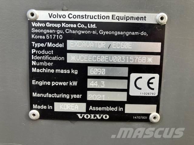 Volvo EC 60 E 大型油圧ショベル12t以上（パワーショベル・ユンボ）