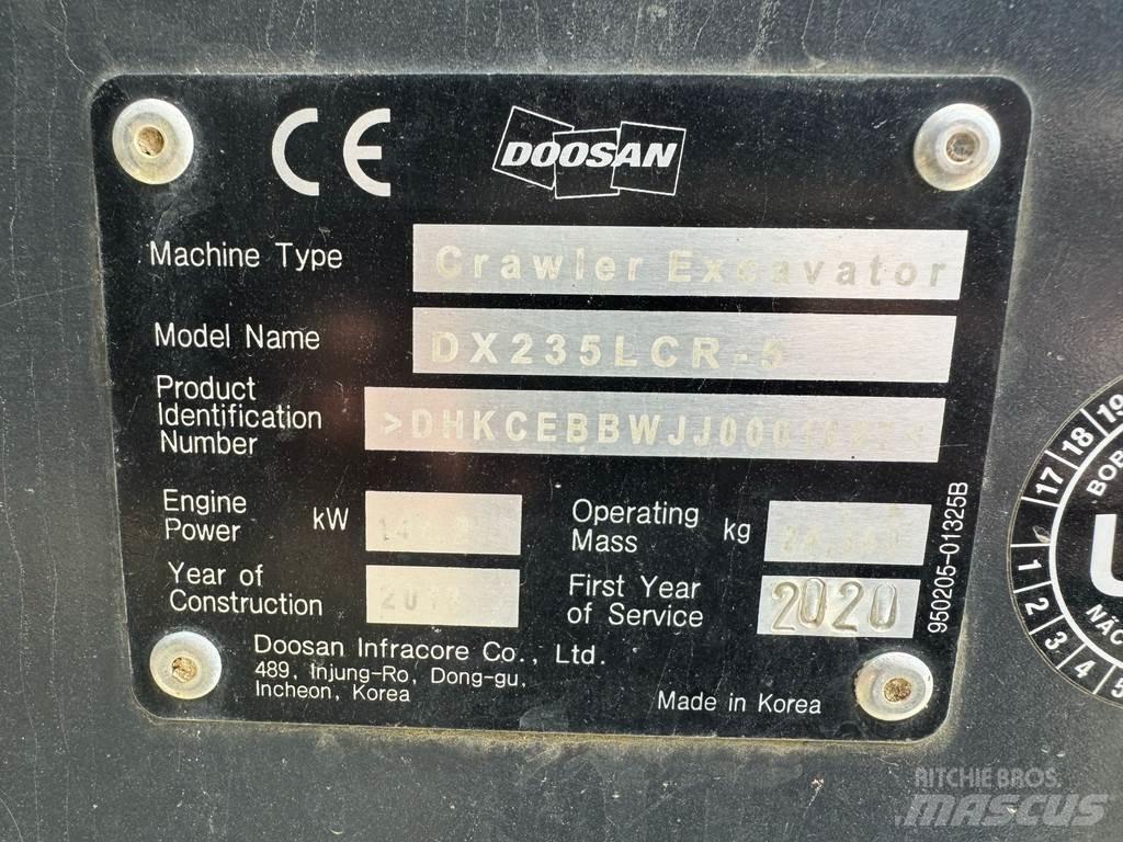 Doosan DX235LCR-5 大型油圧ショベル12t以上（パワーショベル・ユンボ）
