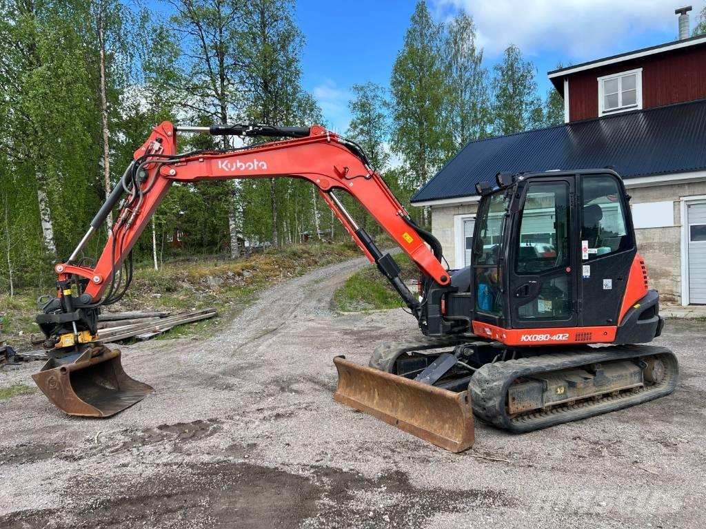 Kubota KX 080-4 中型油圧ショベル 7ｔ-12ｔ（ユンボ・パワーショベル・バックホー）