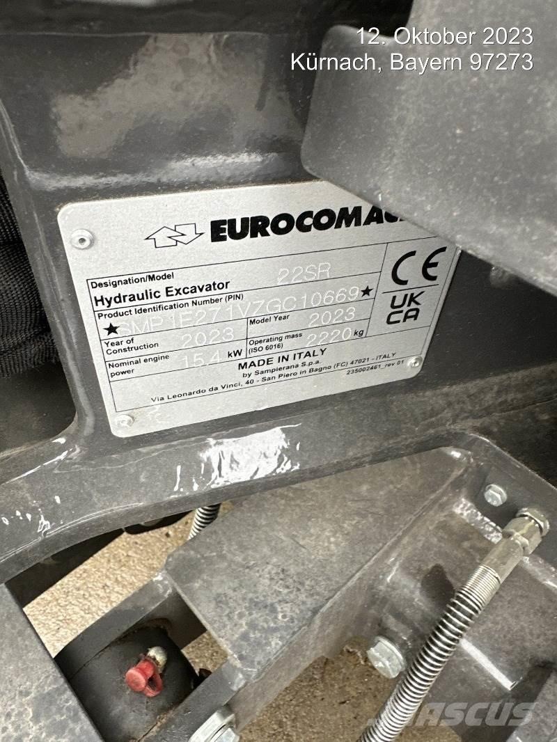 Eurocomach 22SR ミニ油圧ショベル 7t以下（ミニユンボ・ミニディガー）