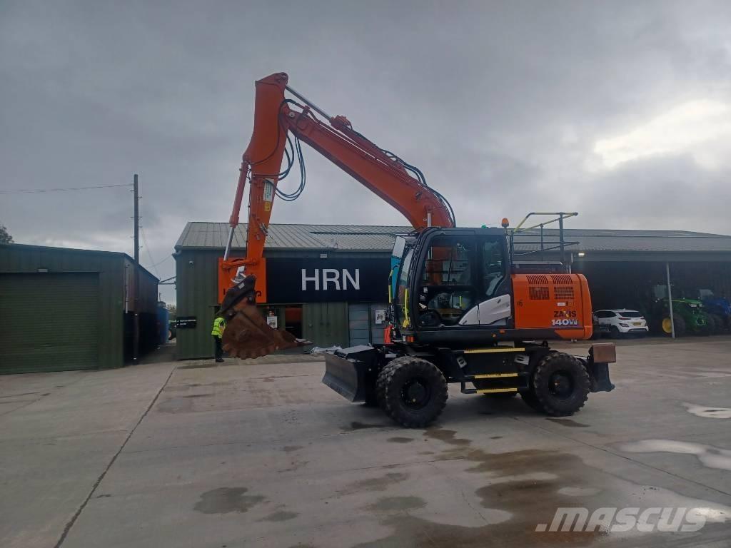 Hitachi 140W ホイール式油圧ショベル（パワーショベル・ユンボ・バックホー）