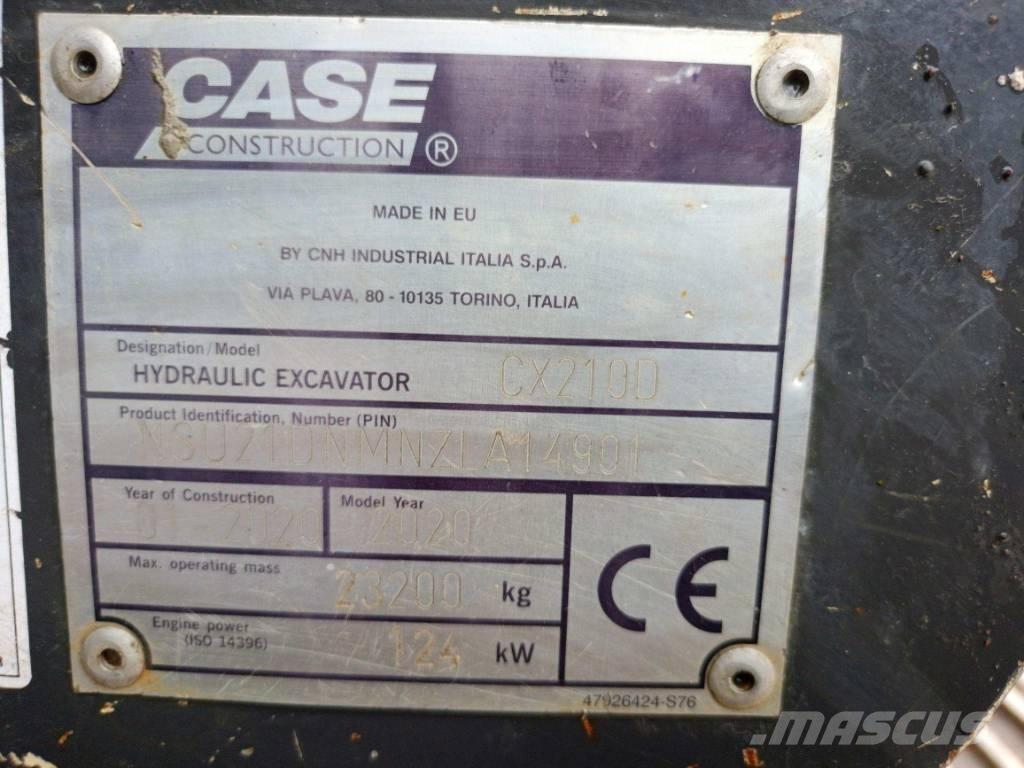 CASE CX 210 D 大型油圧ショベル12t以上（パワーショベル・ユンボ）