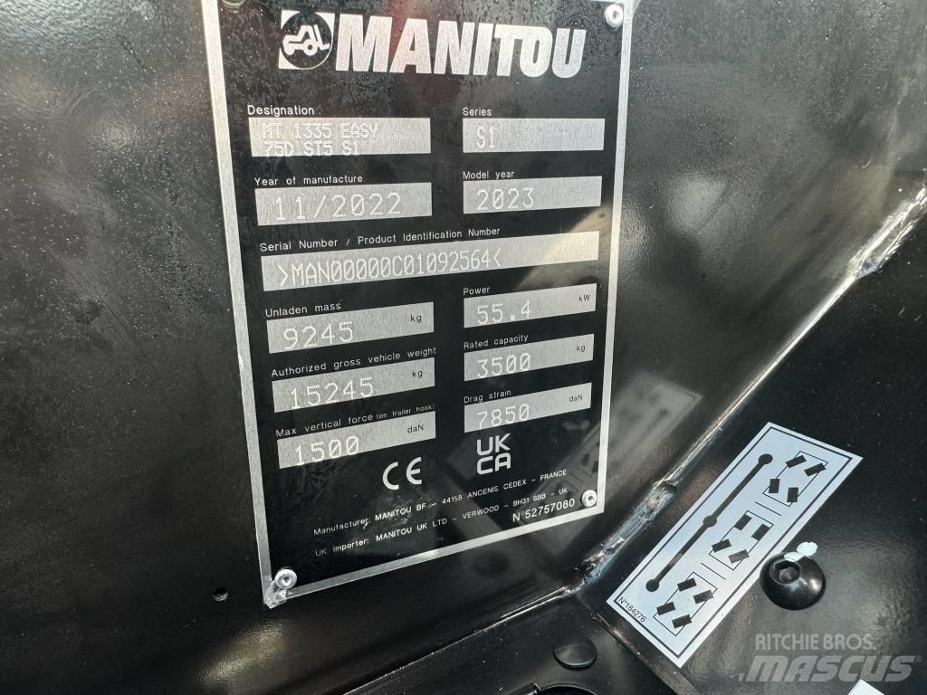 Manitou MT 1335 テレスコーピックハンドラー