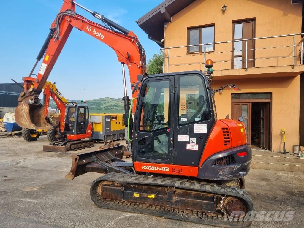 Kubota KX 80-4 中型油圧ショベル 7ｔ-12ｔ（ユンボ・パワーショベル・バックホー）