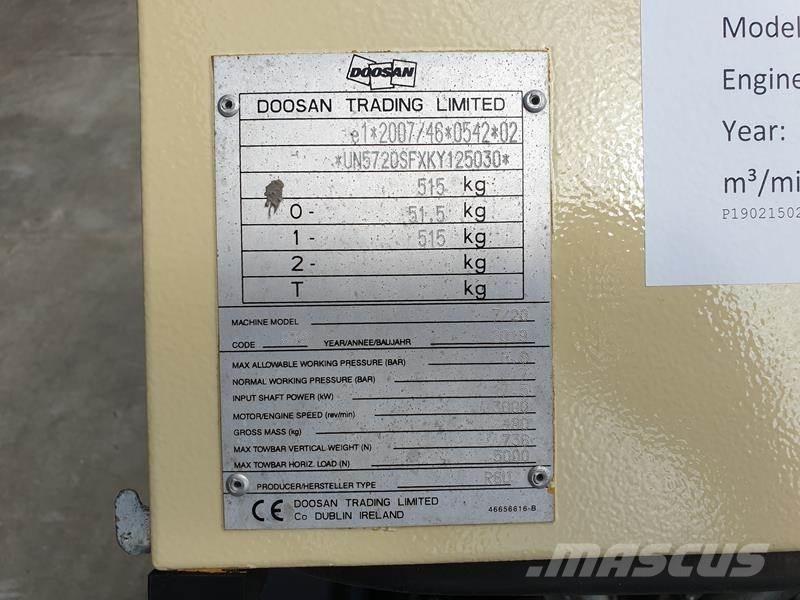 Doosan 7 / 20 コンプレッサー