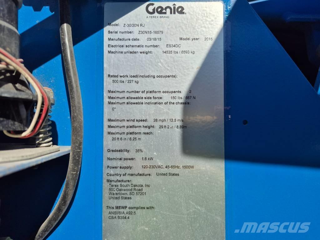 Genie Z 30/20 N ブームリフト　屈伸型