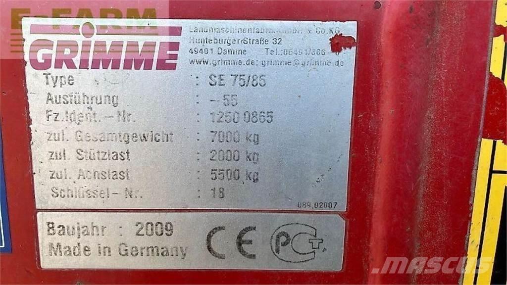 Grimme se 85-55 ジャガイモ収穫機・掘取機