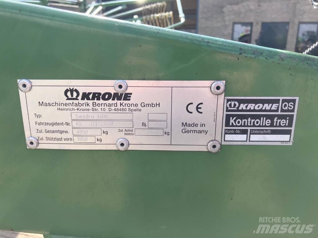 Krone Swadro 1400 ウィンドローア/レーキ