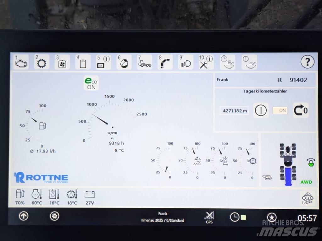Rottne H21 SP 761 ハーベスター