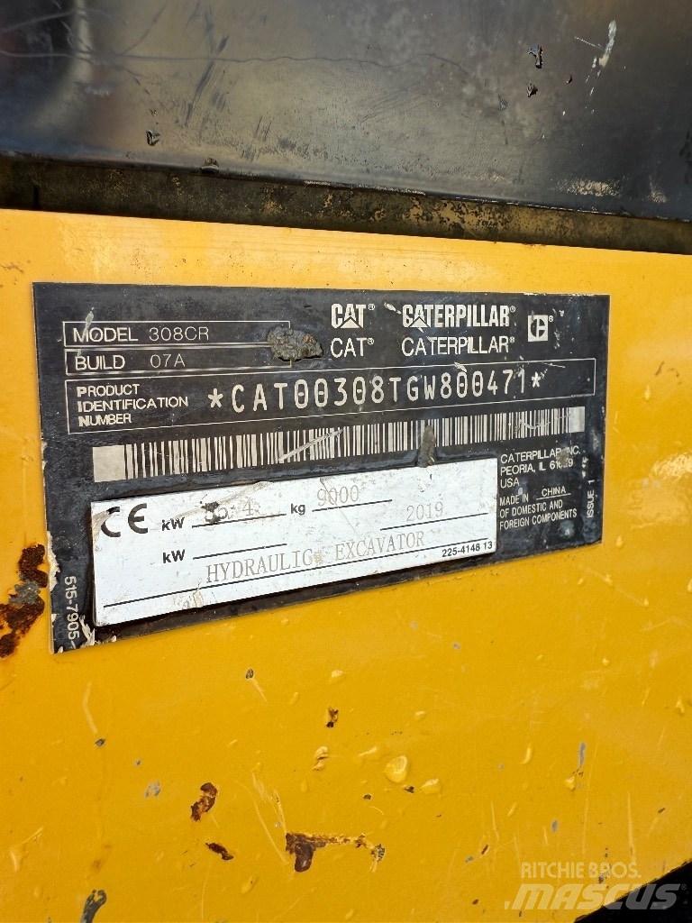 CAT 308 CR 中型油圧ショベル 7ｔ-12ｔ（ユンボ・パワーショベル・バックホー）