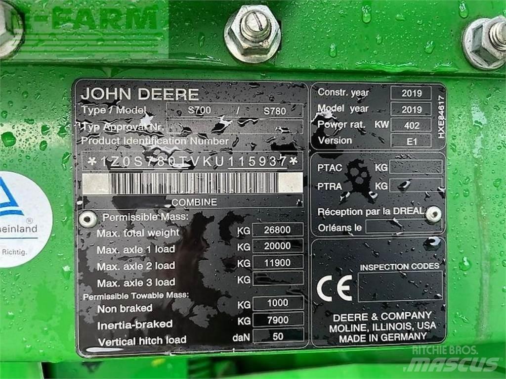 John Deere s 780i コンバイン