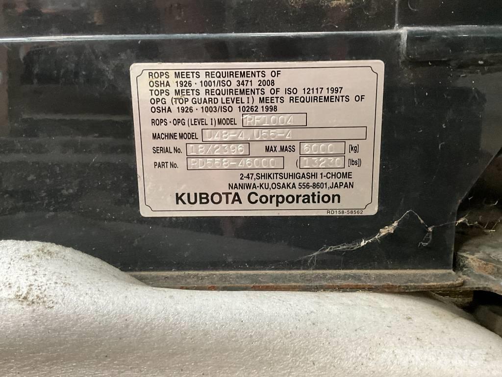 Kubota U 48-4 / U 55-4 キャビン及び内装