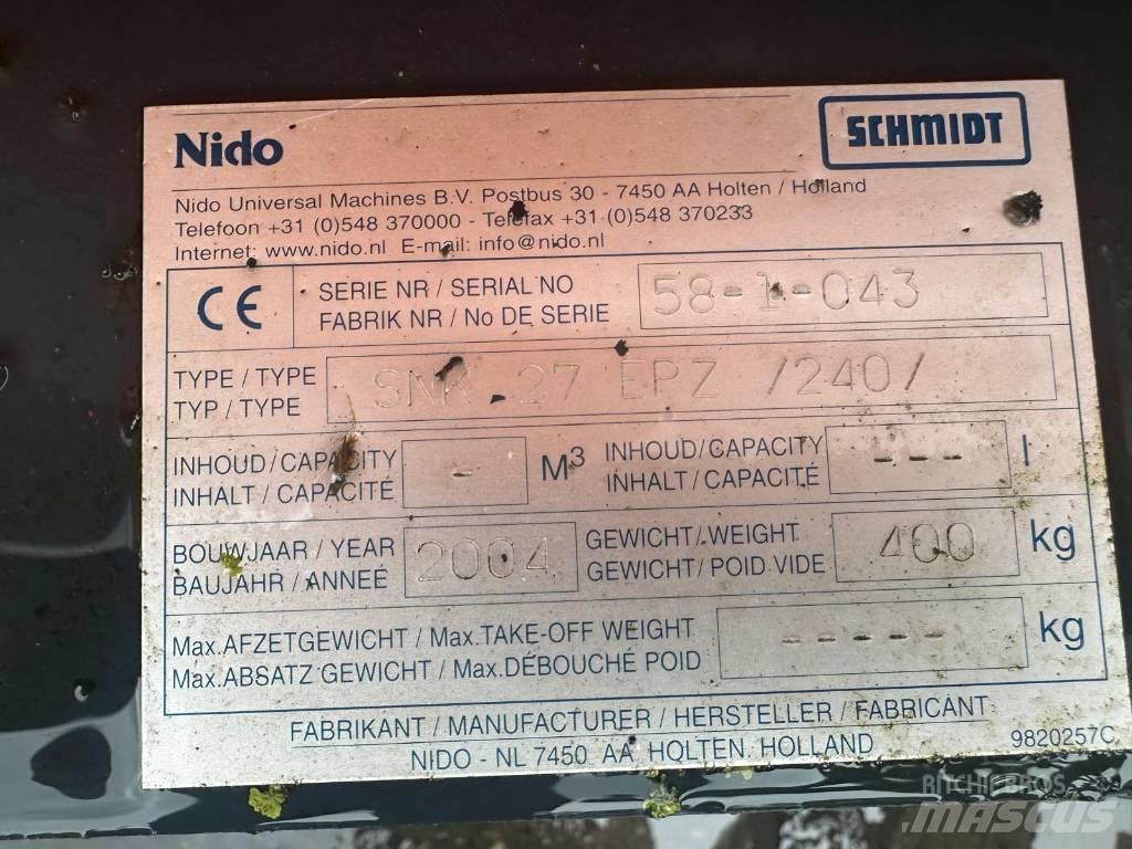 Nido SNK27 EPZ 240 スノーブレードとプラウ