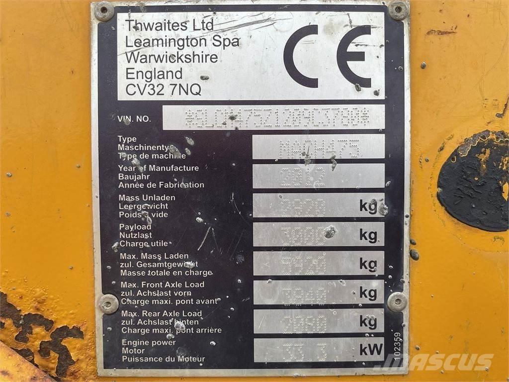 Thwaites 3 ton サイト　ダンプ