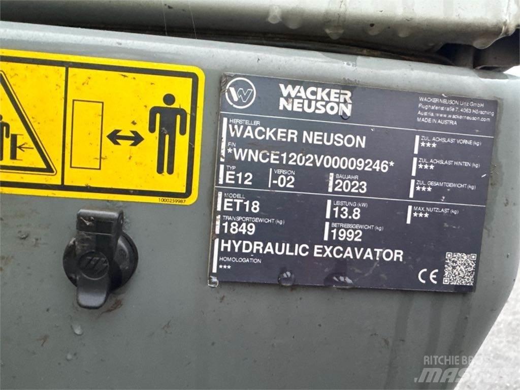 Wacker Neuson ET18 大型油圧ショベル12t以上（パワーショベル・ユンボ）