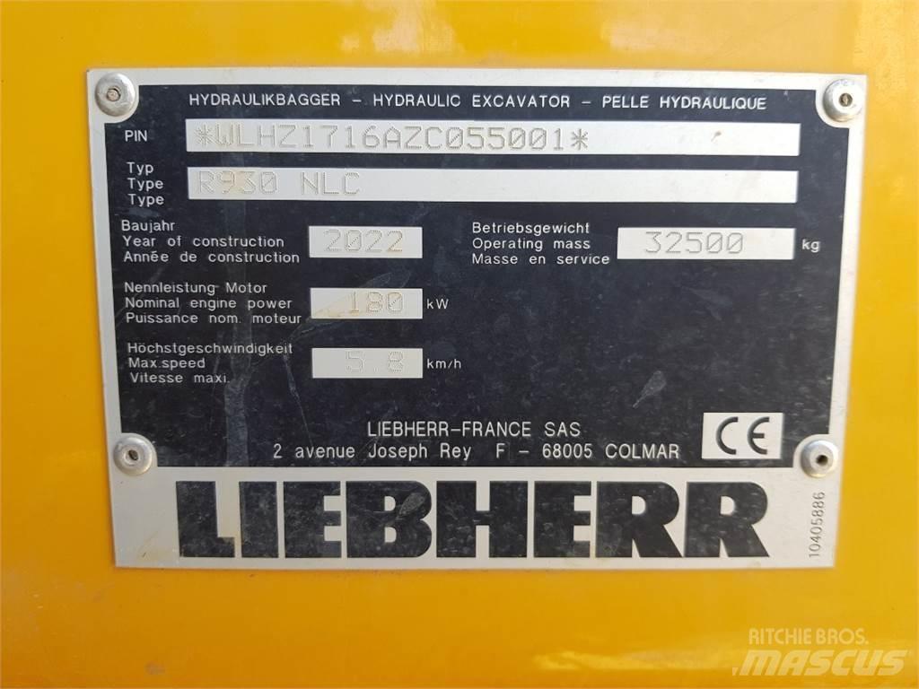 Liebherr R930 大型油圧ショベル12t以上（パワーショベル・ユンボ）