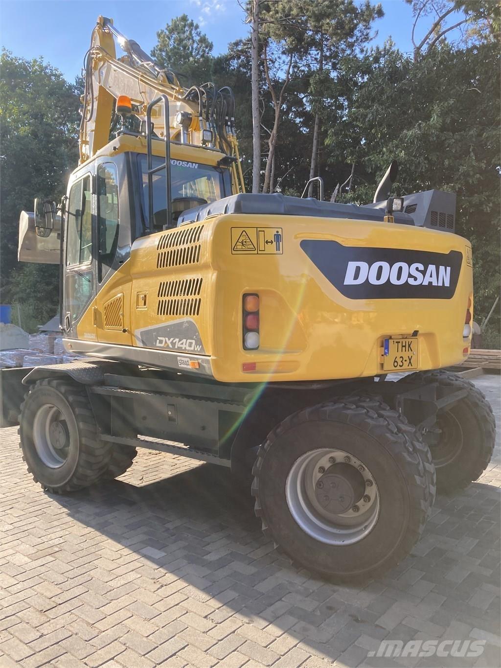 Doosan DX140W-5 ホイール式油圧ショベル（パワーショベル・ユンボ・バックホー）