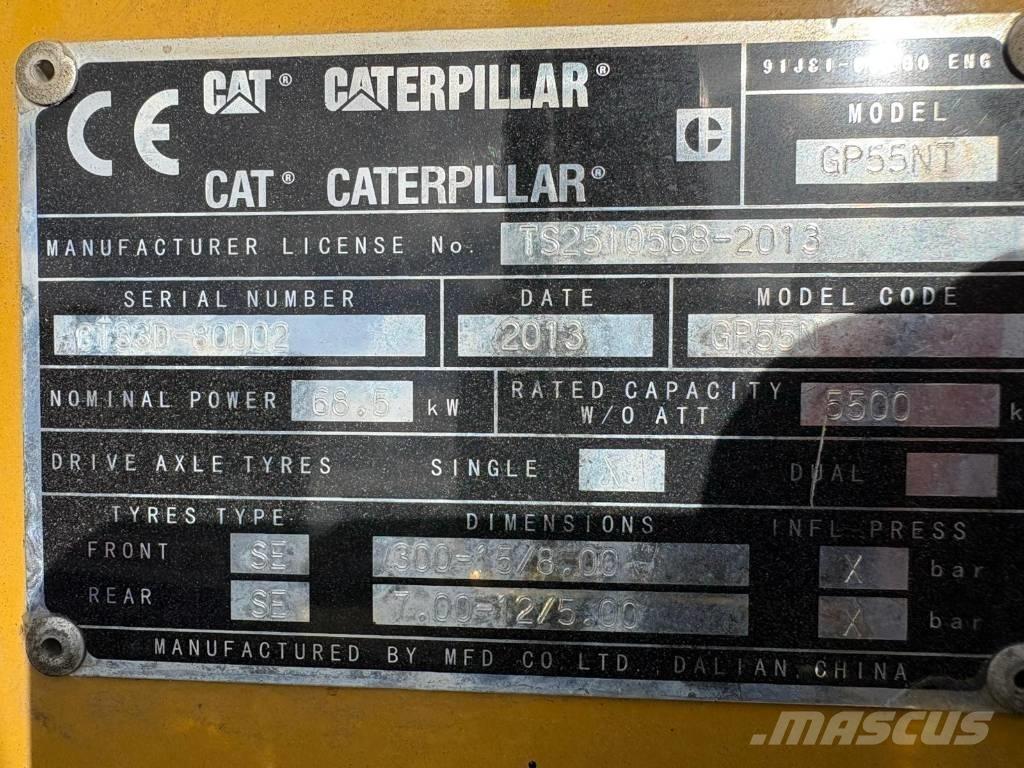 CAT GP55NT LPGフォークリフト