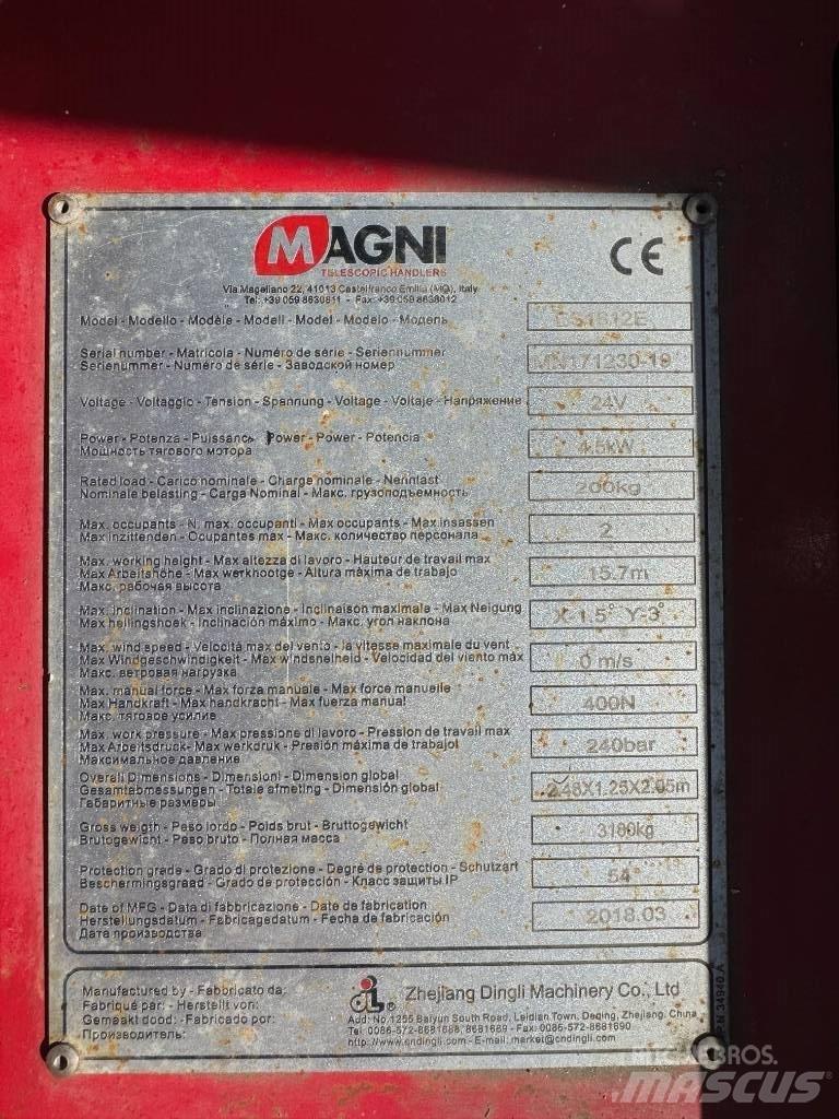 Magni ES 1612 E シザースリフト