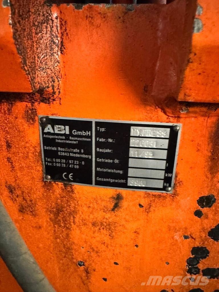 ABI Hydropress ハンマー／ブレーカ