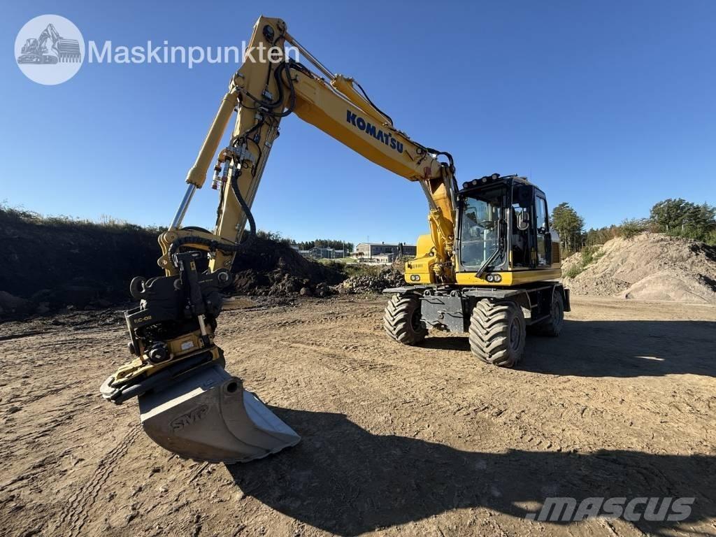 Komatsu PW 160 ホイール式油圧ショベル（パワーショベル・ユンボ・バックホー）