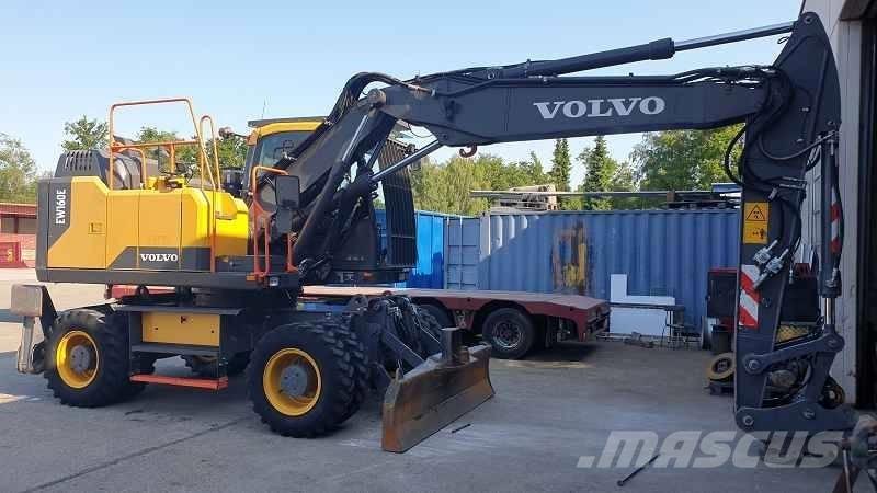 Volvo EW 160 E ホイール式油圧ショベル（パワーショベル・ユンボ・バックホー）