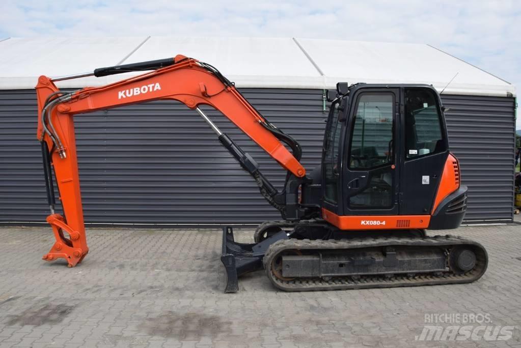 Kubota KX 080-4 中型油圧ショベル 7ｔ-12ｔ（ユンボ・パワーショベル・バックホー）