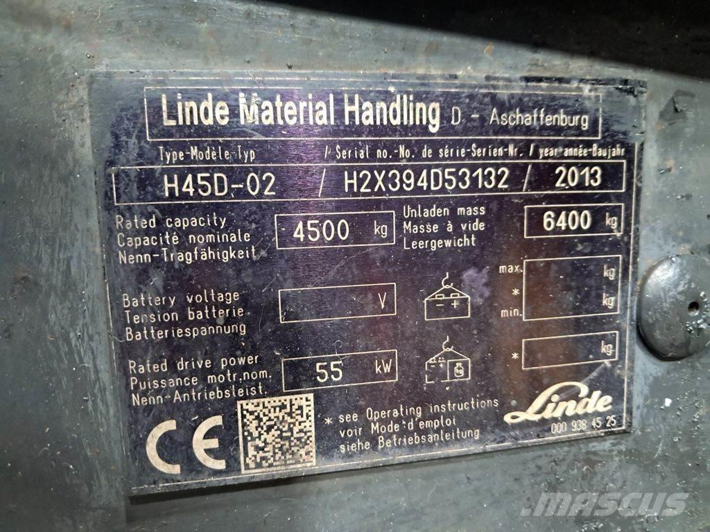 Linde H45D-02 ディーゼル・軽油