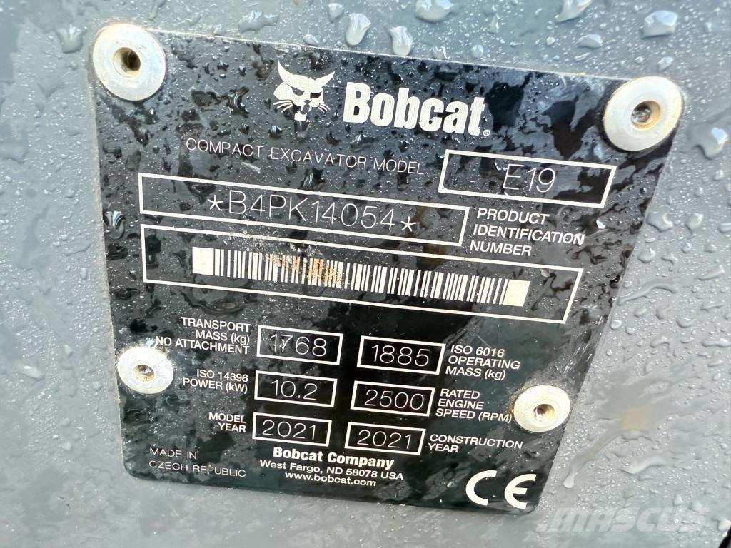 Bobcat E 19 ミニ油圧ショベル 7t以下（ミニユンボ・ミニディガー）