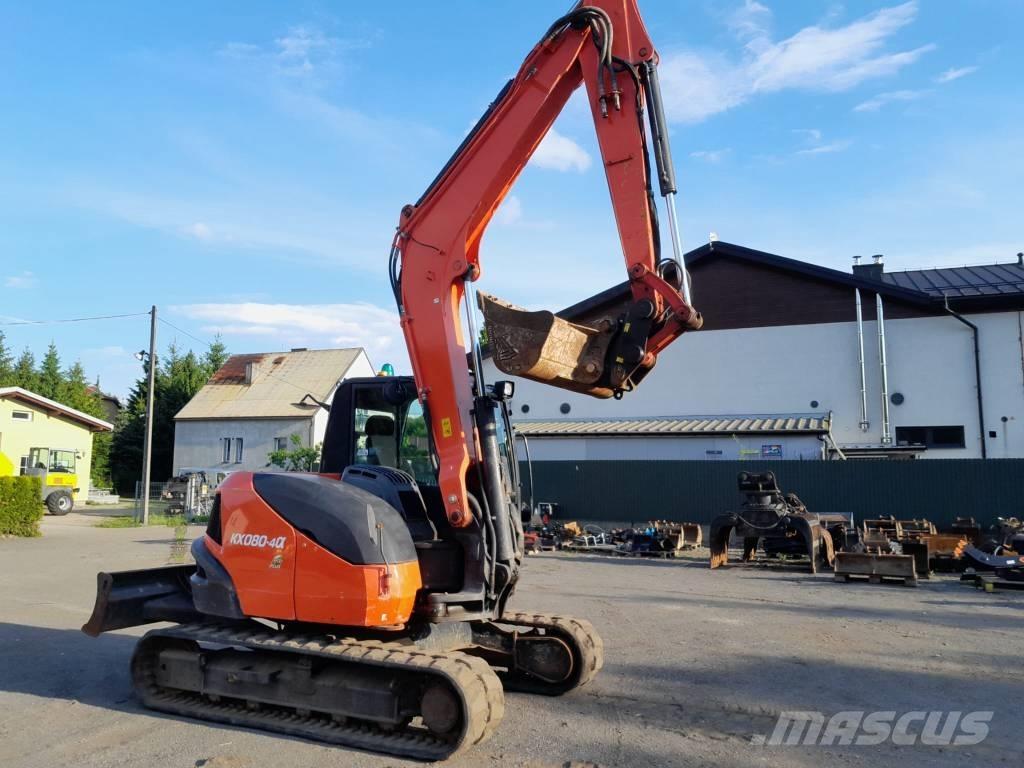 Kubota KX 080-4 中型油圧ショベル 7ｔ-12ｔ（ユンボ・パワーショベル・バックホー）