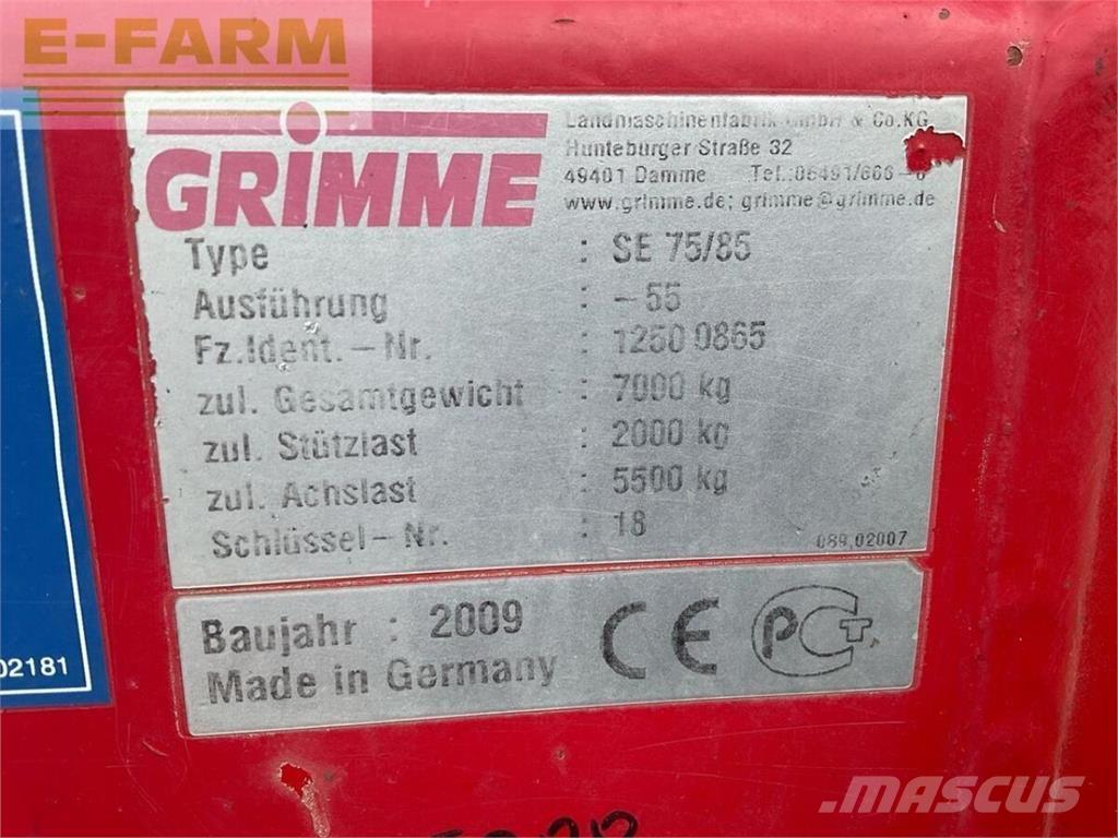 Grimme se 85-55 ジャガイモ収穫機・掘取機