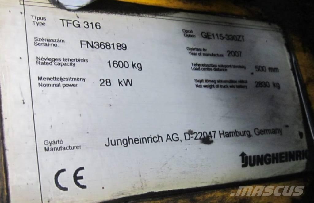 Jungheinrich TFG 316 LPGフォークリフト