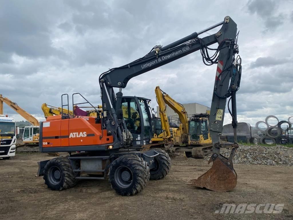 Atlas 150 W ホイール式油圧ショベル（パワーショベル・ユンボ・バックホー）