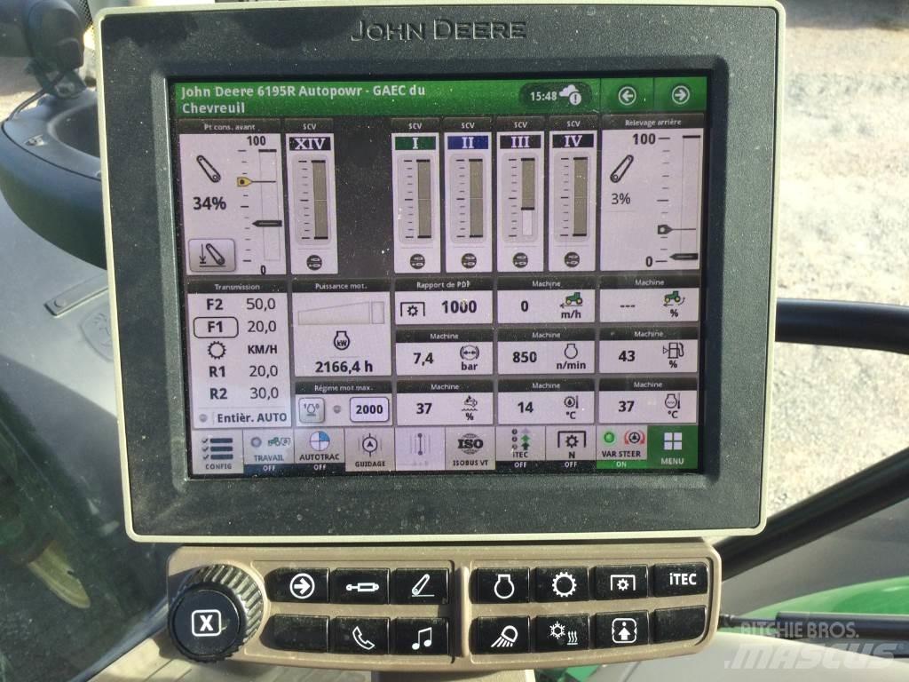 John Deere 6195R トラクター