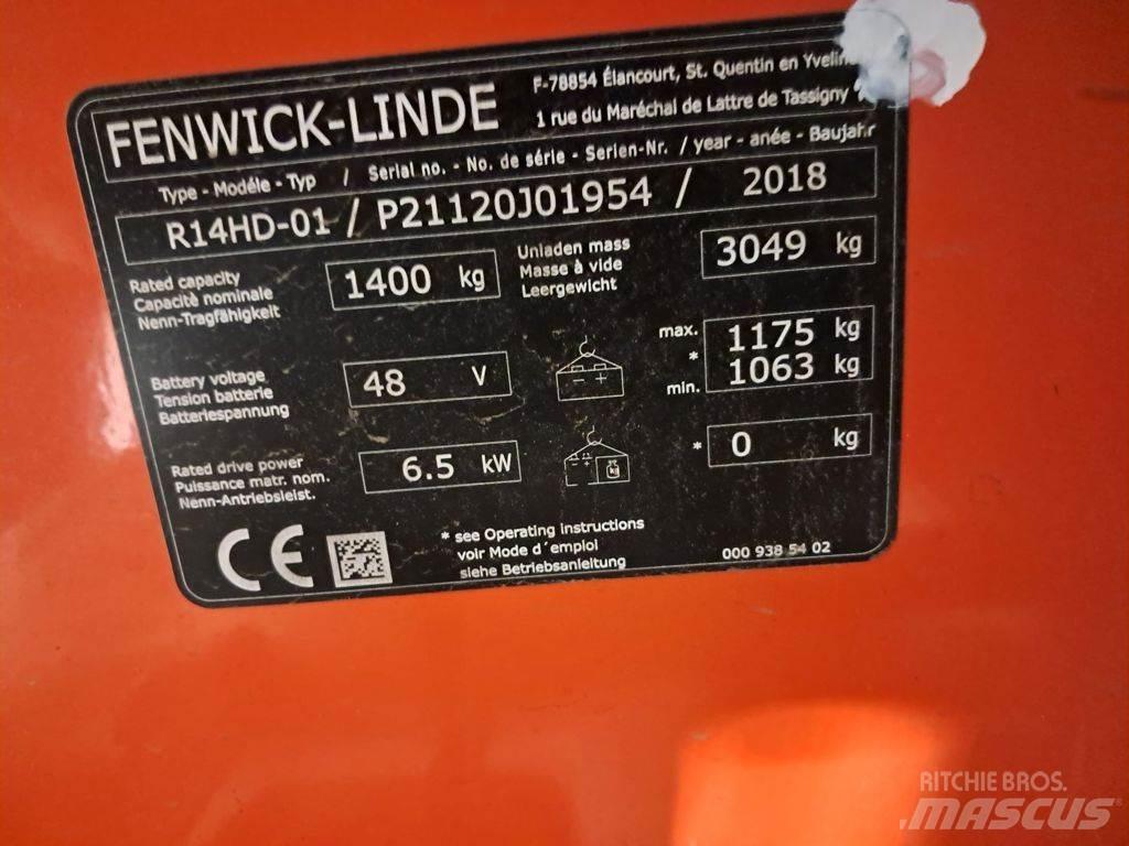 Linde R14 HD リーチフォークリフト