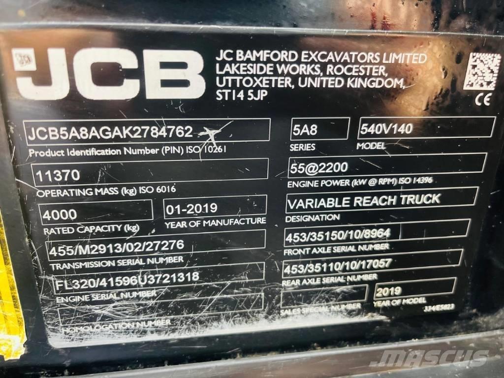 JCB 540-140 テレスコーピックハンドラー